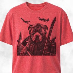 Ww2 Pitbull Pilot T Shirt Gift For Dog Lover