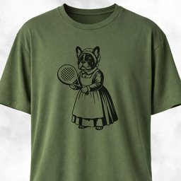 Vintage Padel Frenchie T Shirt Gift For Dog Lover