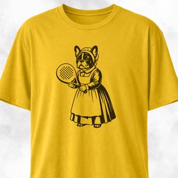 Vintage Padel Frenchie T Shirt Gift For Dog Lover