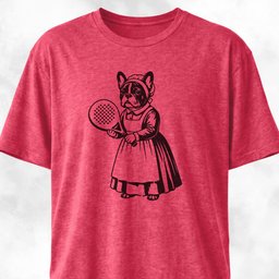 Vintage Padel Frenchie T Shirt Gift For Dog Lover