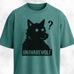 Unawarewolf Funny Werewolf T Shirt Gift For Dog Lover