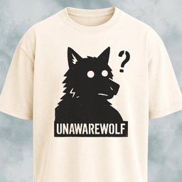 Unawarewolf Funny Werewolf T Shirt Gift For Dog Lover