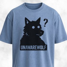 Unawarewolf Funny Werewolf T Shirt Gift For Dog Lover