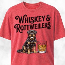 Whiskey And Rottweilers T Shirt Gift For Dog Lover