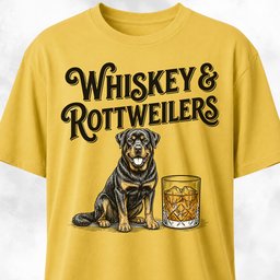 Whiskey And Rottweilers T Shirt Gift For Dog Lover