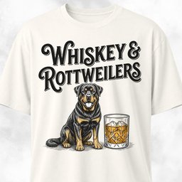 Whiskey And Rottweilers T Shirt Gift For Dog Lover