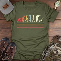 Evolution Of Man Hunting T Shirt Gift For Fishing Enthusiast