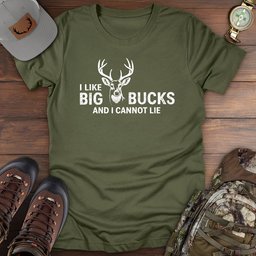 Big Bucks Hunting T Shirt Gift For Fishing Enthusiast