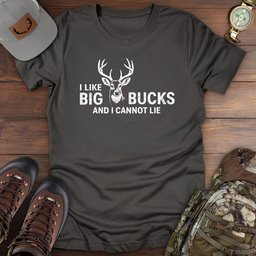 Big Bucks Hunting T Shirt Gift For Fishing Enthusiast