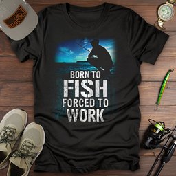 Born To Fish T Shirt Gift For Fishing Enthusiast