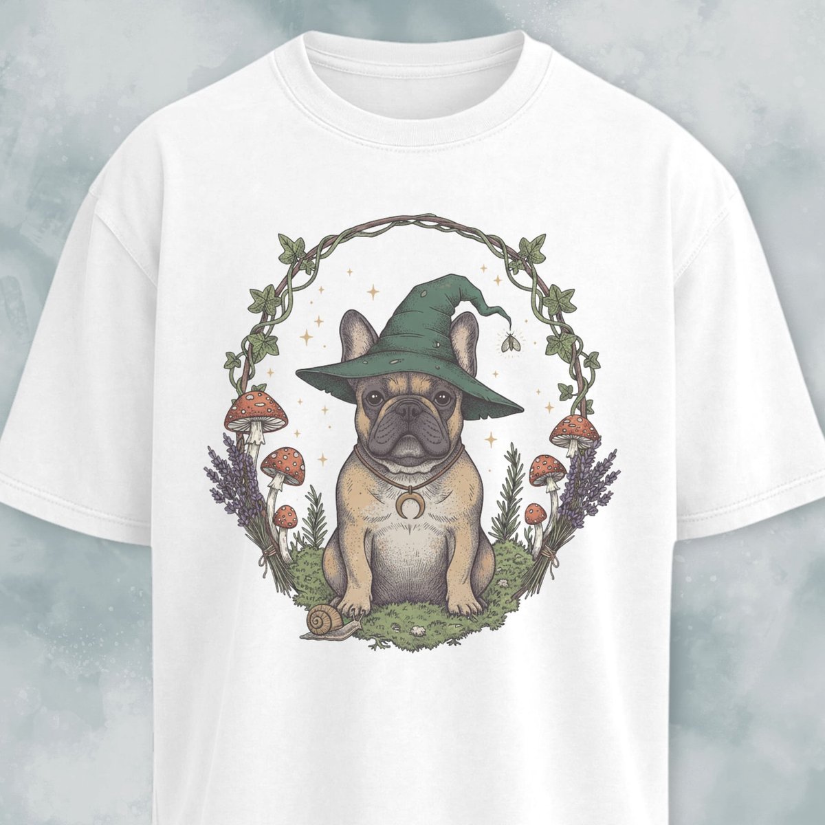 Witchcore French Bulldog T Shirt Gift For Dog Lover