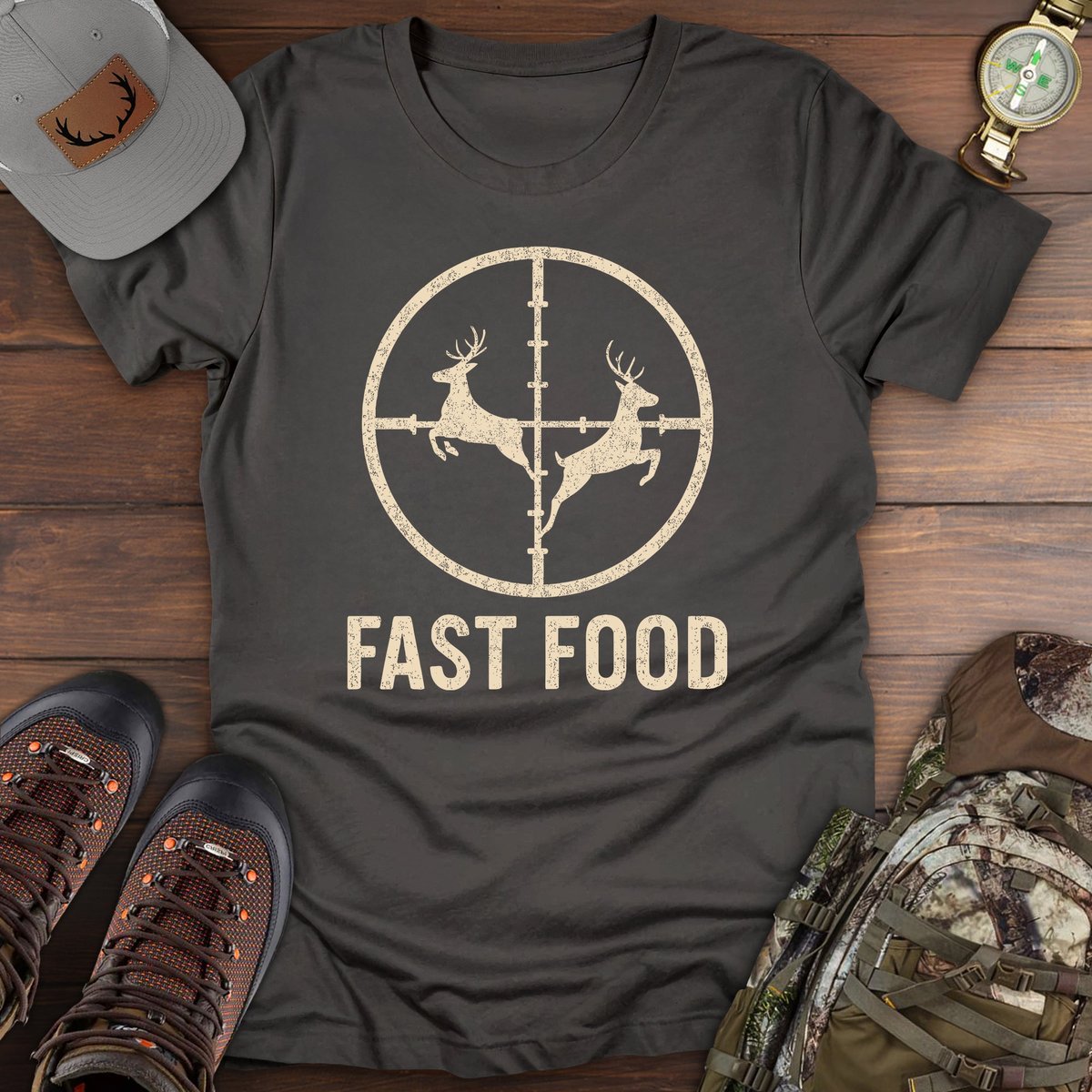 Fast Food T Shirt Gift For Fishing Enthusiast