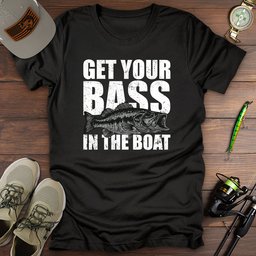 Bass In The Boat T Shirt Gift For Fishing Enthusiast
