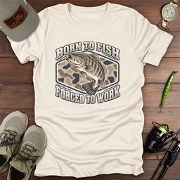 Bass Born T Shirt Gift For Fishing Enthusiast
