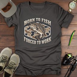 Bass Born T Shirt Gift For Fishing Enthusiast