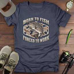 Bass Born T Shirt Gift For Fishing Enthusiast