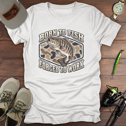 Bass Born T Shirt Gift For Fishing Enthusiast
