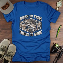 Bass Born T Shirt Gift For Fishing Enthusiast