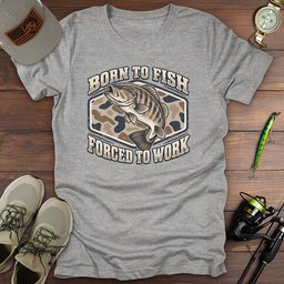Bass Born T Shirt Gift For Fishing Enthusiast