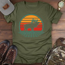 Elk 80s T Shirt Gift For Fishing Enthusiast