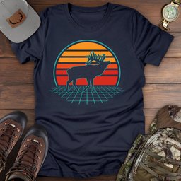 Elk 80s T Shirt Gift For Fishing Enthusiast