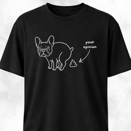 Your Opinion Frenchie T Shirt Gift For Dog Lover