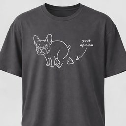 Your Opinion Frenchie T Shirt Gift For Dog Lover
