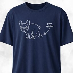 Your Opinion Frenchie T Shirt Gift For Dog Lover