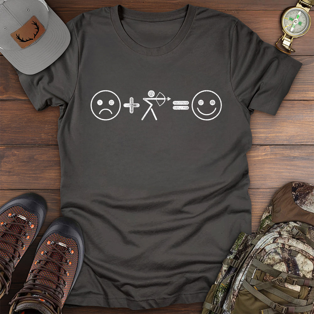 Bowhunting Happiness T Shirt Gift For Fishing Enthusiast