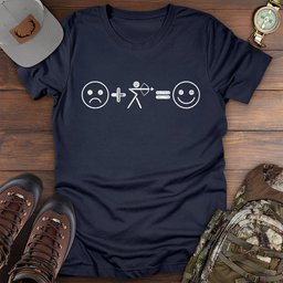 Bowhunting Happiness T Shirt Gift For Fishing Enthusiast