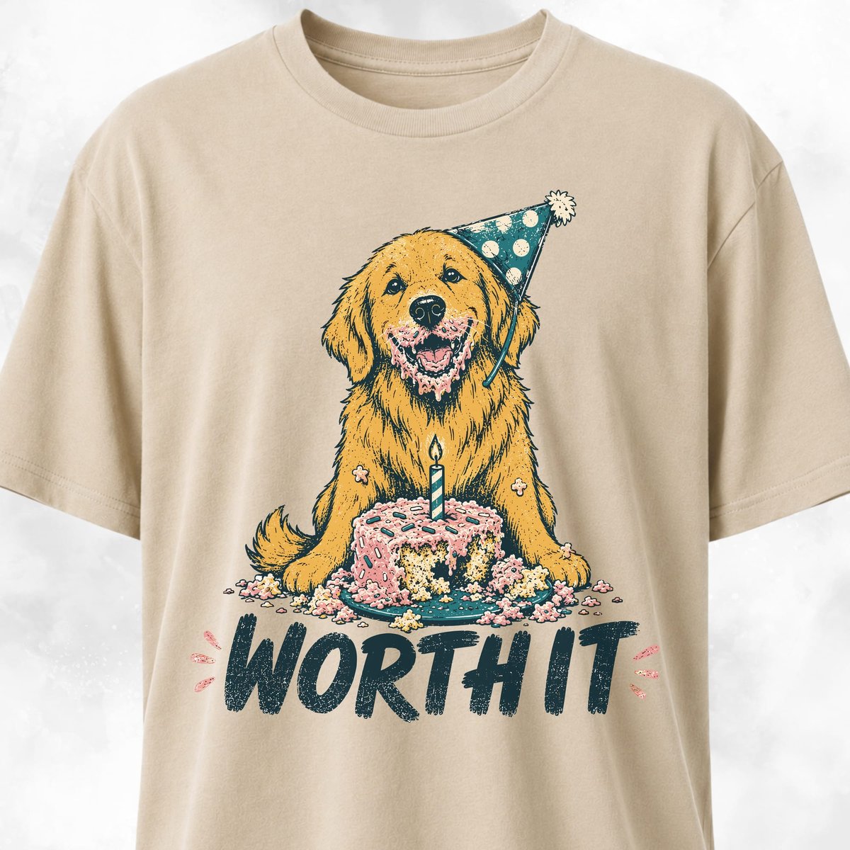Worth IT Goldie T Shirt Gift For Dog Lover