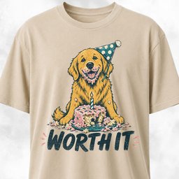 Worth IT Goldie T Shirt Gift For Dog Lover