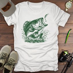 Bass Largemouth Legend T Shirt Gift For Fishing Enthusiast