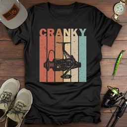 Cranky Vintage T Shirt Gift For Fishing Enthusiast
