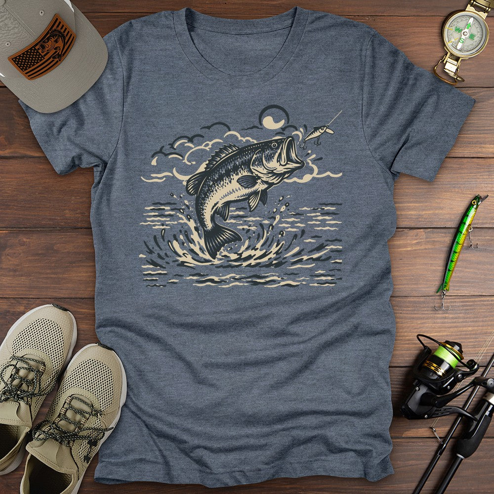 Catch The Rise T Shirt Gift For Fishing Enthusiast