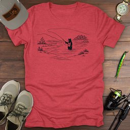 Bear On The Fly T Shirt Gift For Fishing Enthusiast