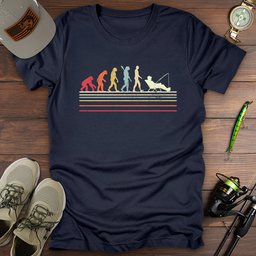 Evolution Of Man Fishing T Shirt Gift For Fishing Enthusiast