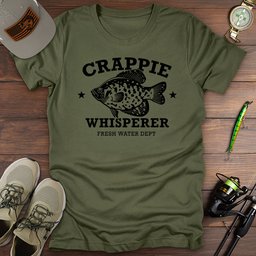 Crappie Whisperer T Shirt Gift For Fishing Enthusiast