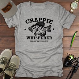 Crappie Whisperer T Shirt Gift For Fishing Enthusiast