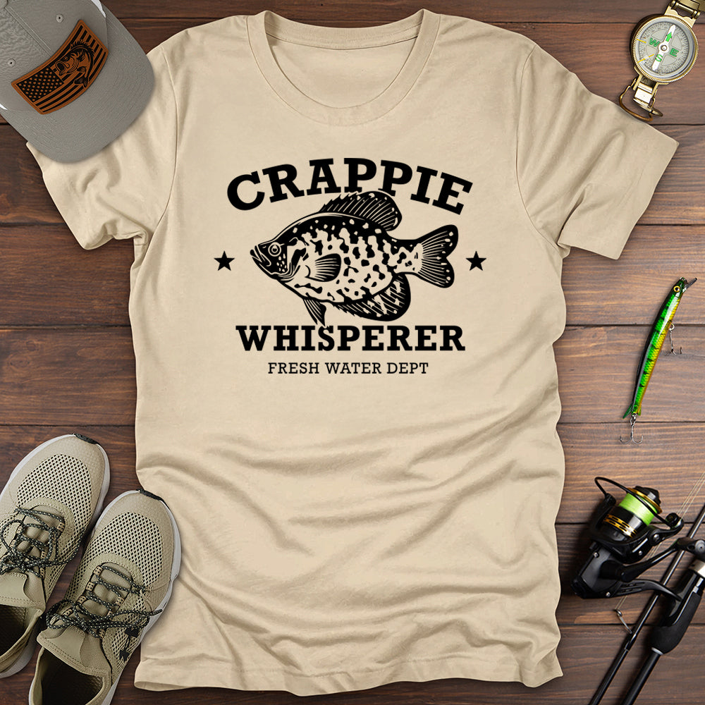 Crappie Whisperer T Shirt Gift For Fishing Enthusiast
