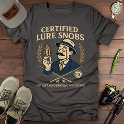 Certified Fishing Snob T Shirt Gift For Fishing Enthusiast