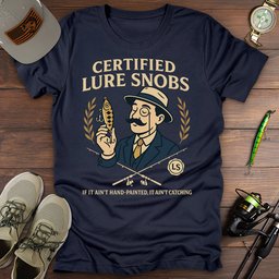 Certified Fishing Snob T Shirt Gift For Fishing Enthusiast