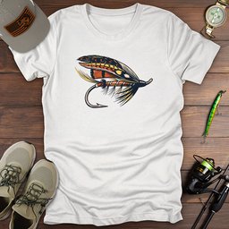 Feathered Steel T Shirt Gift For Fishing Enthusiast