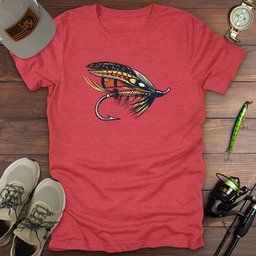 Feathered Steel T Shirt Gift For Fishing Enthusiast