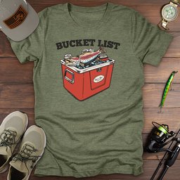 Bucket List T Shirt Gift For Fishing Enthusiast