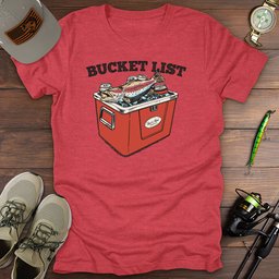 Bucket List T Shirt Gift For Fishing Enthusiast