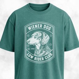 Wiener Dog Low Rider Club T Shirt Gift For Dog Lover
