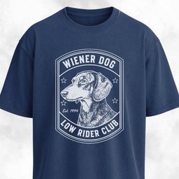 Wiener Dog Low Rider Club T Shirt Gift For Dog Lover