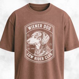 Wiener Dog Low Rider Club T Shirt Gift For Dog Lover