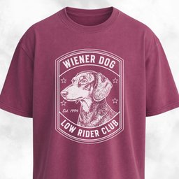 Wiener Dog Low Rider Club T Shirt Gift For Dog Lover
